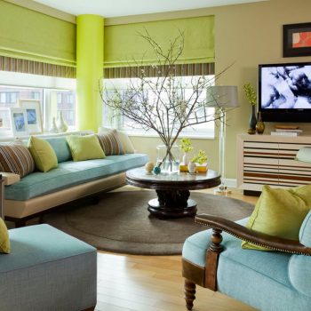 5 cách phối màu cho nội thất phòng khách hợp thời trang